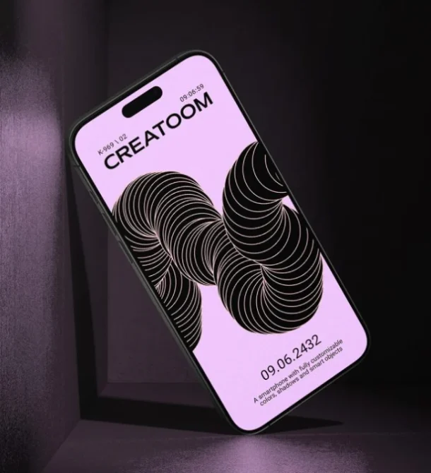 Modern iPhone UI Display