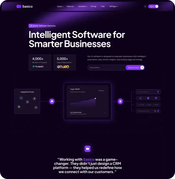 AI Software<br> Landing Pages