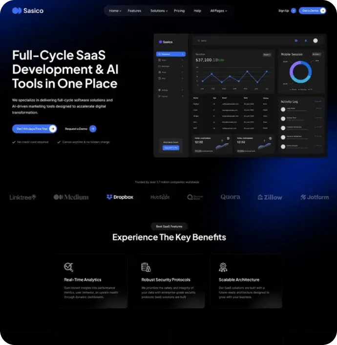 Startup SaaS<br> Landing Pages