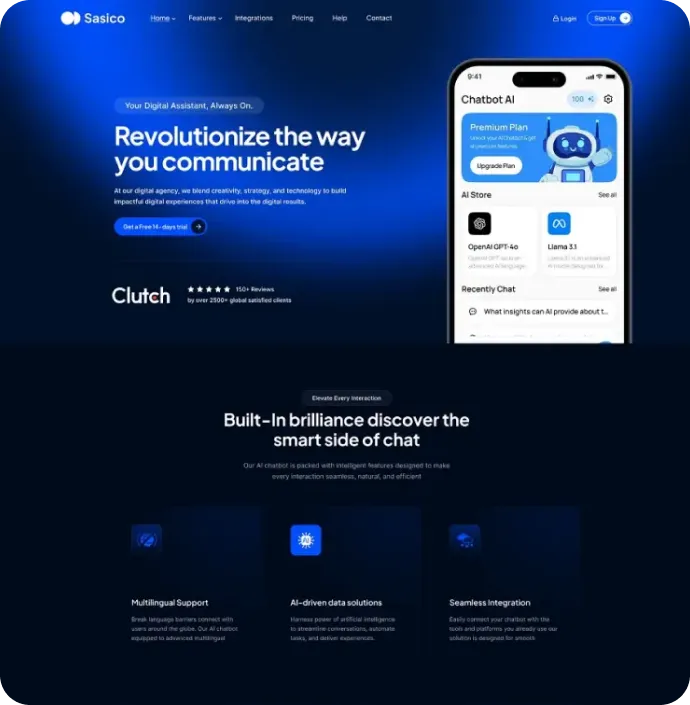Ai Chatbot<br> Landing Pages