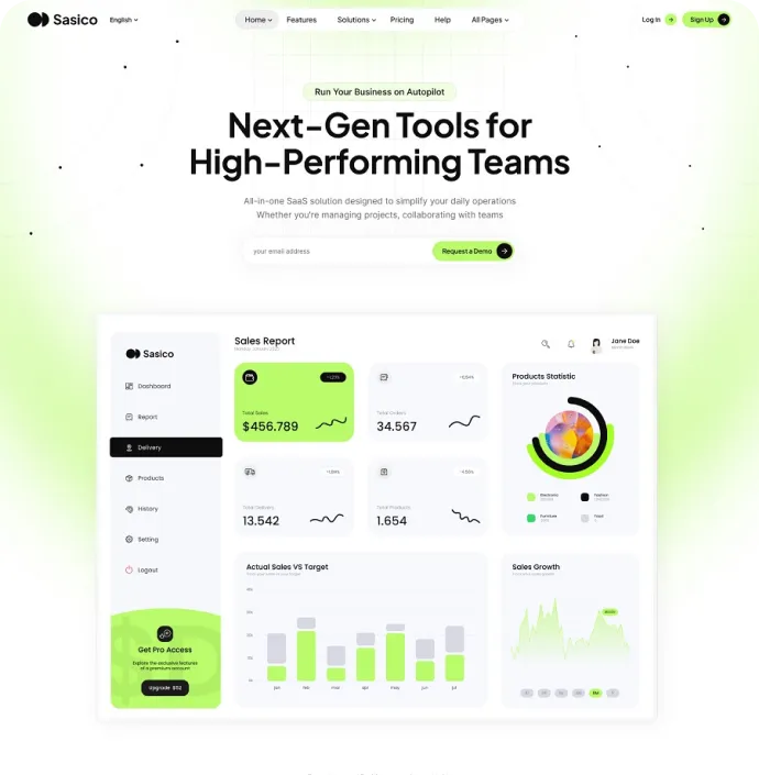 Next-Gen Tools SaaS<br> Landing Pages